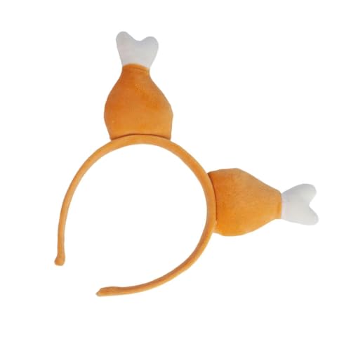 ESTCNK Schönes Türkei-Bein-Stirnband, Plüsch-Drumstick-Stirnband, verkleidetes Haarband ESTCNK Schönes Türkei-Bein-Stirnband, Plüsch-Drumstick-Stirnband, verkleidetes Haarband von ESTCNK