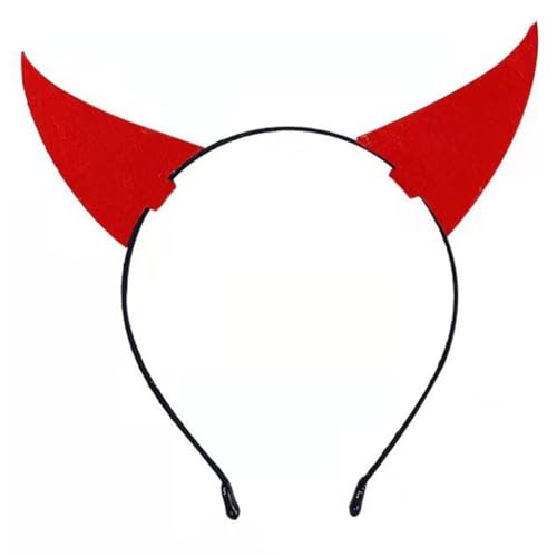 ESTCNK Schwarzer Teufels-Stirnband, Cartoon, rutschfest, groß, für Kinder, Cosplay ESTCNK Schwarzer Teufels-Stirnband, Cartoon, rutschfest, groß, für Kinder, Cosplay von ESTCNK