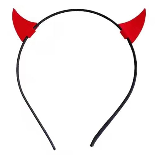 ESTCNK Schwarzer Teufels-Stirnband, Cartoon, rutschfest, groß, für Kinder, Cosplay ESTCNK Schwarzer Teufels-Stirnband, Cartoon, rutschfest, groß, für Kinder, Cosplay von ESTCNK