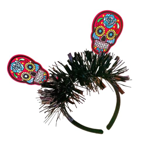 ESTCNK Totenkopf-Haarband für Halloween, Festlichkeiten, Stirnband, Skelett, Haar-Accessoire, Party, unverzichtbar, Cosplay, Totenkopf-Kopfbedeckung ESTCNK Totenkopf-Haarband für Halloween, Festlichkeiten, Stirnband, Skelett, Haar-Accessoire, Party, unverzichtbar, Cosplay, Totenkopf-Kopfbedeckung von ESTCNK