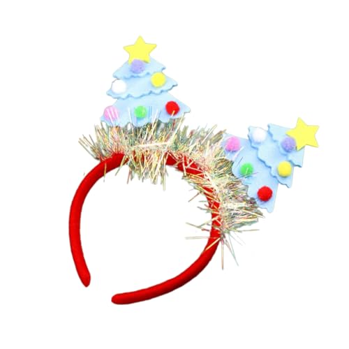 ESTCNK Vielseitiges Weihnachtsbaum-Stirnband aus Filz, Weihnachtsfeier, Kopfschmuck, Styling-Zubehör für Schulveranstaltungen und Partys von ESTCNK