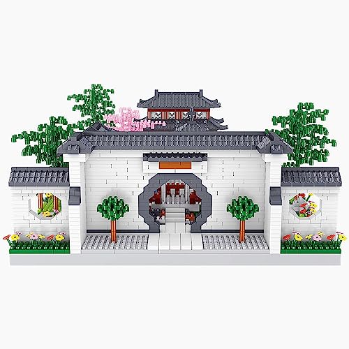 ESTVIIG Chinese Architecture of Suzhou Garden Micro Bausteine, Bauklötze-Sets, klemmbausteine Creative Geschenk für Jungen, Mädchen Erwachsene, 3930PCS Micro Mini Bausteine von ESTVIIG
