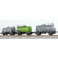 ESU 36200 H0 3-teil. Kesselwagen-Set Deutz IVG, grau, grün, grau, DB, Ep III ESU 36200 H0 3-teil. Kesselwagen-Set Deutz IVG, grau, grün, grau, DB, Ep III von ESU