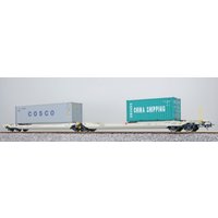 ESU 36546 H0 Taschenwagen Sdggmrs 37 84 499 3 175-7 NL-AAEC mit Containern, AAE, Ep. VI ESU 36546 H0 Taschenwagen Sdggmrs 37 84 499 3 175-7 NL-AAEC mit Containern, AAE, Ep. VI von ESU