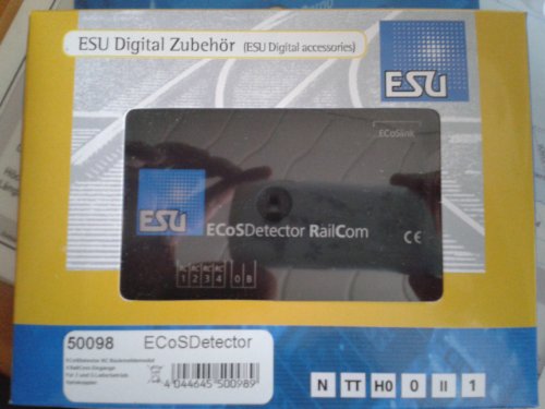 ESU 50098 ECoSDetector RC Rückmeldemodul, 4 RailCom-Eingänge. Für 2 un von Use