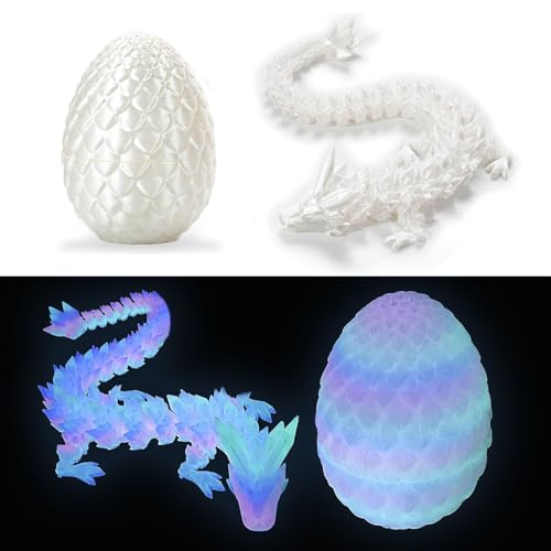 ESYFOR Drachenei mit Drache, 3D Gedruckter Drache im E Leuchtend Regenbogenfarben Dracheneier Abnehmbar Dragon Fidget-Spielzeug for Zuhause, Büro, Auto, Schreibtischdekoration ESYFOR Drachenei mit Drache, 3D Gedruckter Drache im E Leuchtend Regenbogenfarben Dracheneier Abnehmbar Dragon Fidget-Spielzeug for Zuhause, Büro, Auto, Schreibtischdekoration von ESYFOR
