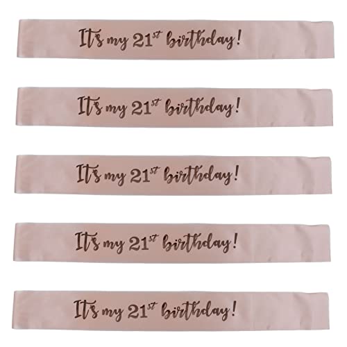 ETAINGYEUN 21. Geburtstag Schärpe elegante weiche Souvenirs Frauen Schwestern 5pcs Fotoprops ETAINGYEUN 21. Geburtstag Schärpe elegante weiche Souvenirs Frauen Schwestern 5pcs Fotoprops von ETAINGYEUN