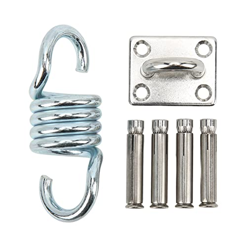 ETAINGYEUN Hängematte Hanging Suspension Kit Edelstahl Deckenschluckschanker Set Square Türschnalle Yoga Sandsack ETAINGYEUN Hängematte Hanging Suspension Kit Edelstahl Deckenschluckschanker Set Square Türschnalle Yoga Sandsack von ETAINGYEUN