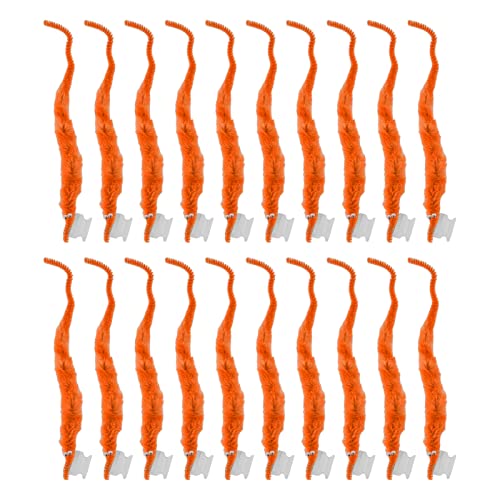 ETAINGYEUN Pelzige Plüsch weiche Handarbeit Partyspielzeug für Manche Menschen Erwachsene (Orange) von ETAINGYEUN