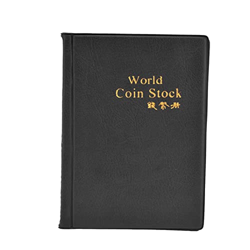 ETAINGYEUN Sammlungsbuch 120 PVC -Taschen Klares Textur -Spezifikalalbum für Specie Sammeln Bücher (Schwarz) von ETAINGYEUN
