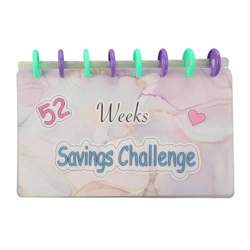 ETAINGYEUN Sparbinder robust 52 Wochen Money Challenge Book für Budgetorganisation Ideale Souvenirs für Bargeldumschlag ETAINGYEUN Sparbinder robust 52 Wochen Money Challenge Book für Budgetorganisation Ideale Souvenirs für Bargeldumschlag von ETAINGYEUN
