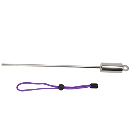 ETAINGYEUN Tookke 30 cm Diving Stick Zeigerstange Edelstahl Unterwasserschüttler -Geräuschhersteller Lanyard für Taucherforschungen (Lila) von ETAINGYEUN