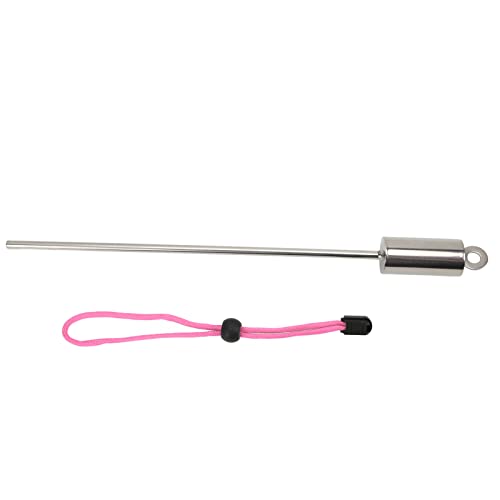 ETAINGYEUN Tookke 30 cm Diving Stick Zeigerstange Edelstahl Unterwasserschüttler -Geräuschhersteller Lanyard für Taucherforschungen (Rosa) von ETAINGYEUN