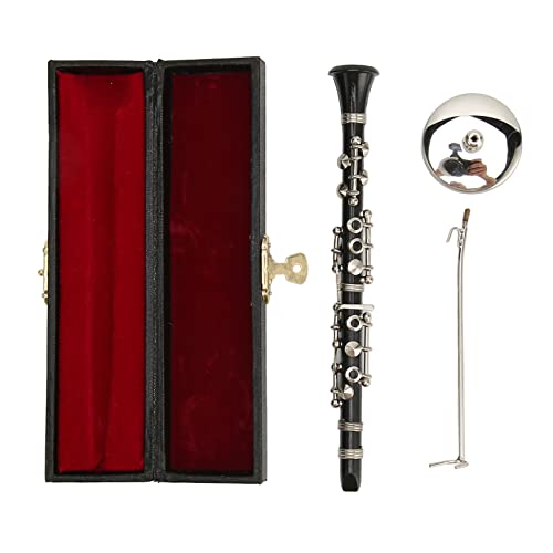 Miniatur-Klarinetten-Replik, Ständergehäuse, Mini-Musikinstrument, Puppenhaus-Typ, 5,12 Zoll, Desktop-Dekor für Musikzimmer, Zuhause, ABS-Kunststoff Miniatur-Klarinetten-Replik, Ständergehäuse, Mini-Musikinstrument, Puppenhaus-Typ, 5,12 Zoll, Desktop-Dekor für Musikzimmer, Zuhause, ABS-Kunststoff von ETAINGYEUN
