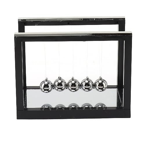 Newton Cradle Balance Balls Schreibtisch Spielzeug für Büro -Heimschule Stressabbau Edelstahl von ETAINGYEUN