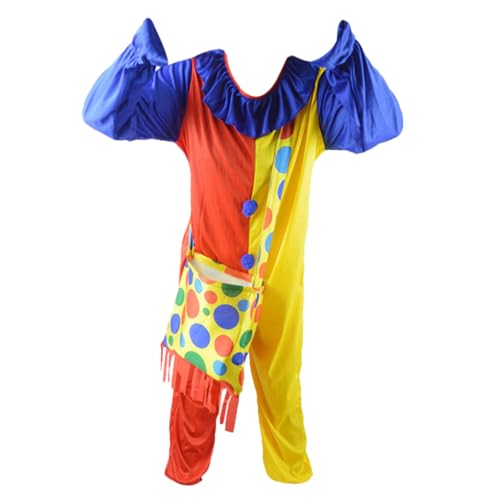 ETANULPEX Clown Halloween Outfit Karneval Clown Anzug Party Wear Erwachsene Performance Kostüme/6183 von ETANULPEX