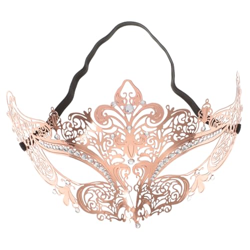 ETANULPEX Halloween Karneval Maskerade Frauen Mädchen Rose Gold Metall Cosplay Party Supplies/6263 von ETANULPEX