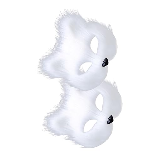 ETANULPEX Plüsch-Tiermasken-Set, Halbgesichts-Fuchsmaske for Cosplay, Halloween, Tanzshows/6170 ETANULPEX Plüsch-Tiermasken-Set, Halbgesichts-Fuchsmaske for Cosplay, Halloween, Tanzshows/6170 von ETANULPEX