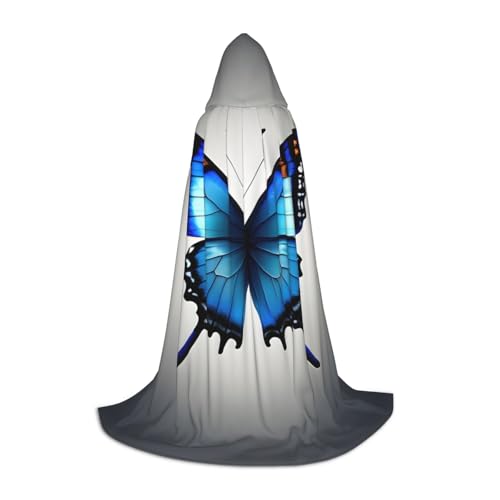ETASUIOL Ein blauer Schmetterlings-Umhang mit Kapuze für Halloween, Zauberer, Vampir, Sensenmann-Kostüme, Renaissance-Stil ETASUIOL Ein blauer Schmetterlings-Umhang mit Kapuze für Halloween, Zauberer, Vampir, Sensenmann-Kostüme, Renaissance-Stil von ETASUIOL