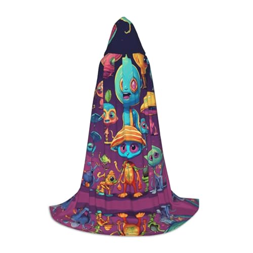 ETASUIOL Kapuzenumhang mit Astronauten- und Alien-Druck, für Halloween, Zauberer, Vampir, Sensenmann-Kostüme, Renaissance-Stil ETASUIOL Kapuzenumhang mit Astronauten- und Alien-Druck, für Halloween, Zauberer, Vampir, Sensenmann-Kostüme, Renaissance-Stil von ETASUIOL