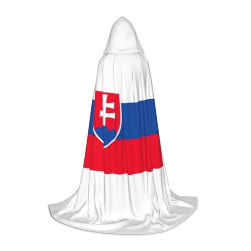 ETASUIOL Kapuzenumhang mit Flagge der Slowakei, für Halloween, Zauberer, Vampir, Sensenmann-Kostüme, Renaissance-Stil ETASUIOL Kapuzenumhang mit Flagge der Slowakei, für Halloween, Zauberer, Vampir, Sensenmann-Kostüme, Renaissance-Stil von ETASUIOL