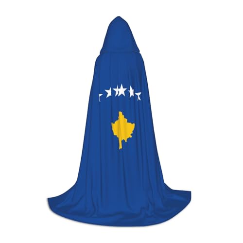 ETASUIOL Kapuzenumhang mit Flagge des Kosovo, für Halloween, Zauberer, Vampir, Sensenmann-Kostüme, Renaissance-Stil ETASUIOL Kapuzenumhang mit Flagge des Kosovo, für Halloween, Zauberer, Vampir, Sensenmann-Kostüme, Renaissance-Stil von ETASUIOL