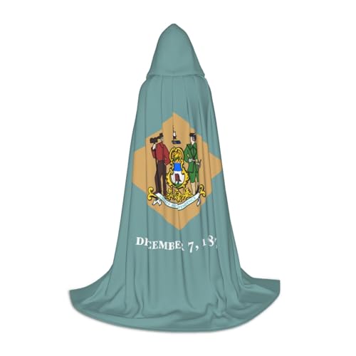 ETASUIOL Kapuzenumhang mit Flagge von Delaware für Halloween, Zauberer, Vampir, Sensenmann-Kostüme, Renaissance-Stil ETASUIOL Kapuzenumhang mit Flagge von Delaware für Halloween, Zauberer, Vampir, Sensenmann-Kostüme, Renaissance-Stil von ETASUIOL