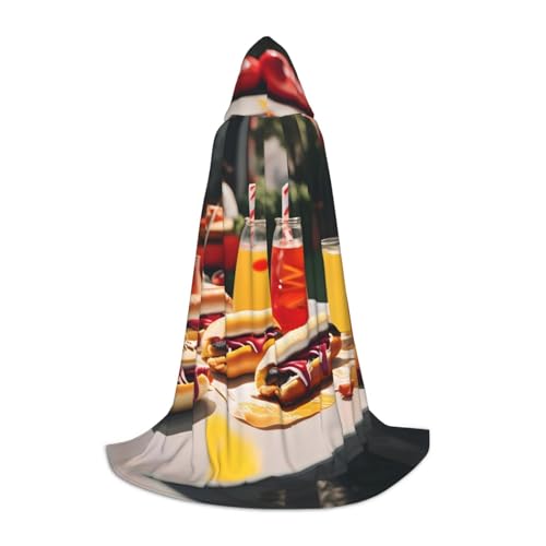 ETASUIOL Kapuzenumhang mit Hot Dogs und Limonade für Halloween, Zauberer-Vampir-Kostüme, Renaissance-Stil ETASUIOL Kapuzenumhang mit Hot Dogs und Limonade für Halloween, Zauberer-Vampir-Kostüme, Renaissance-Stil von ETASUIOL