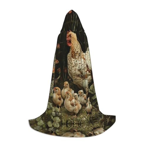 ETASUIOL Kapuzenumhang mit Hühnerbrut, für Halloween, Zauberer, Vampir, Sensenmann, Renaissance-Stil ETASUIOL Kapuzenumhang mit Hühnerbrut, für Halloween, Zauberer, Vampir, Sensenmann, Renaissance-Stil von ETASUIOL