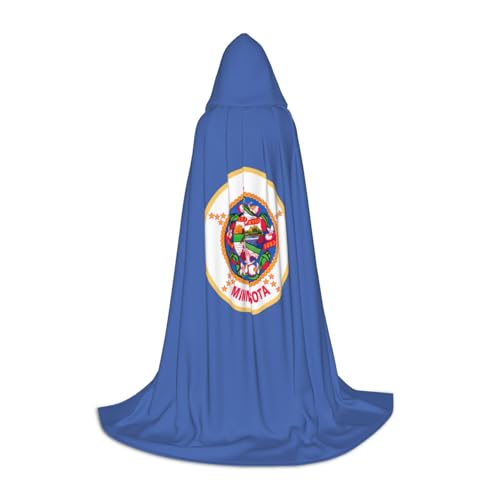 ETASUIOL Kapuzenumhang mit Minnesota-Staatsflagge, für Halloween, Zauberer, Vampir, Sensenmann-Kostüme, Renaissance-Stil ETASUIOL Kapuzenumhang mit Minnesota-Staatsflagge, für Halloween, Zauberer, Vampir, Sensenmann-Kostüme, Renaissance-Stil von ETASUIOL