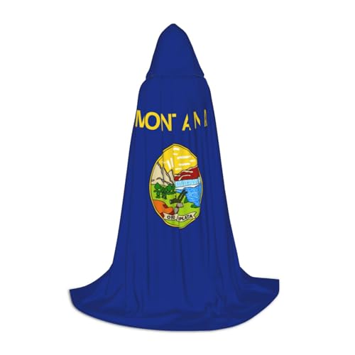 ETASUIOL Kapuzenumhang mit Montana-Flagge, für Halloween, Zauberer-Vampir-Kostüme, Renaissance-Stil ETASUIOL Kapuzenumhang mit Montana-Flagge, für Halloween, Zauberer-Vampir-Kostüme, Renaissance-Stil von ETASUIOL