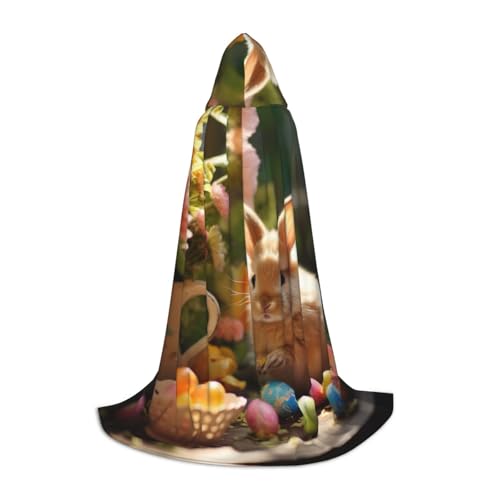 ETASUIOL Kapuzenumhang mit Osterhasen-Motiv für Halloween, Zauberer, Vampir, Sensenmann-Kostüme, Renaissance-Stil ETASUIOL Kapuzenumhang mit Osterhasen-Motiv für Halloween, Zauberer, Vampir, Sensenmann-Kostüme, Renaissance-Stil von ETASUIOL
