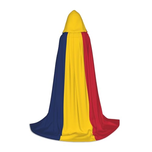 ETASUIOL Kapuzenumhang mit Tschad-Flagge für Halloween, Zauberer, Vampir, Sensenmann-Kostüme, Renaissance-Stil ETASUIOL Kapuzenumhang mit Tschad-Flagge für Halloween, Zauberer, Vampir, Sensenmann-Kostüme, Renaissance-Stil von ETASUIOL