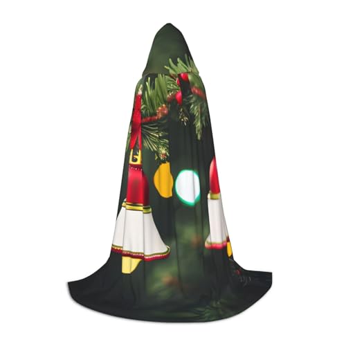 ETASUIOL Kapuzenumhang mit Weihnachtsbaum und Glocke für Halloween, Zauberer, Vampir, Sensenmann-Kostüme, Renaissance-Stil ETASUIOL Kapuzenumhang mit Weihnachtsbaum und Glocke für Halloween, Zauberer, Vampir, Sensenmann-Kostüme, Renaissance-Stil von ETASUIOL