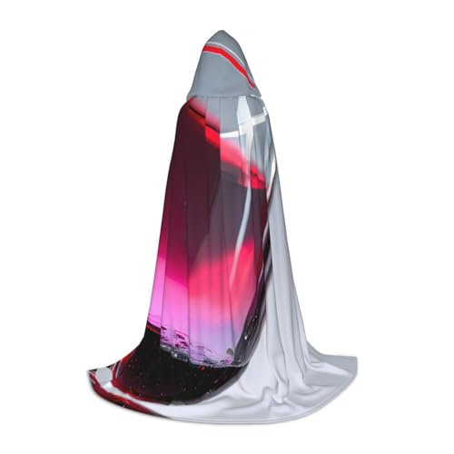 ETASUIOL Rotweinflaschen-Glasaufdruck, Kapuzenumhang für Halloween, Zauberer, Vampir, Sensenmann-Kostüme, Renaissance-Stil ETASUIOL Rotweinflaschen-Glasaufdruck, Kapuzenumhang für Halloween, Zauberer, Vampir, Sensenmann-Kostüme, Renaissance-Stil von ETASUIOL