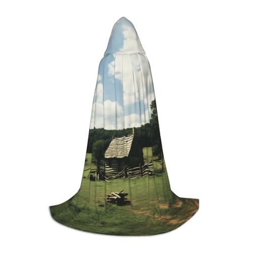 ETASUIOL Rustikaler Holzdruck mit Kapuze für Halloween, Zauberer, Vampir, Sensenmann-Kostüme, Renaissance-Stil ETASUIOL Rustikaler Holzdruck mit Kapuze für Halloween, Zauberer, Vampir, Sensenmann-Kostüme, Renaissance-Stil von ETASUIOL