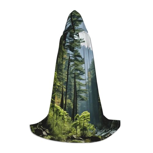 ETASUIOL Umhang mit Baumdruck für Halloween, Zauberer, Vampir, Sensenmann, Renaissance-Stil von ETASUIOL