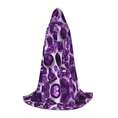 ETASUIOL Umhang mit Kapuze für Halloween, Zauberer, Vampir, Sensenmann, Renaissance-Stil, Violett ETASUIOL Umhang mit Kapuze für Halloween, Zauberer, Vampir, Sensenmann, Renaissance-Stil, Violett von ETASUIOL