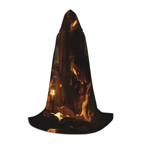 ETASUIOL Umhang mit Kapuze für Halloween, Zauberer, Vampir, Sensenmann, Renaissance-Stil ETASUIOL Umhang mit Kapuze für Halloween, Zauberer, Vampir, Sensenmann, Renaissance-Stil von ETASUIOL