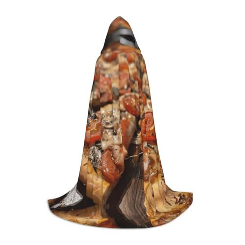 ETASUIOL Umhang mit Kapuze für Halloween, Zauberer, Vampir, Sensenmann, Renaissance-Stil von ETASUIOL