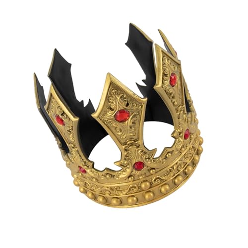 Antikes Königskronen-Stirnband, Kostümzubehör für Herren, Cosplay-Partys, verstellbare Diademe, Kronenstück für Themenveranstaltungen von ETAWDE