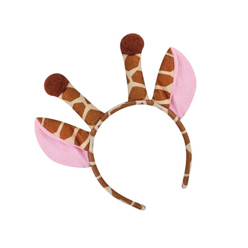 ETAWDE Giraffen-Haarband, Halloween-Haarband, Plüsch, Giraffe, Ohr, Haarreifen, Kostüme, Zubehör, Tier-Kopfbedeckung, Make-up-Dekoration ETAWDE Giraffen-Haarband, Halloween-Haarband, Plüsch, Giraffe, Ohr, Haarreifen, Kostüme, Zubehör, Tier-Kopfbedeckung, Make-up-Dekoration von ETAWDE