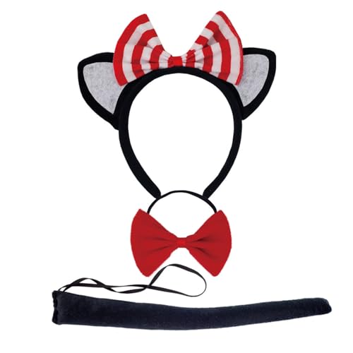 ETAWDE Halloween-Katzen-Cosplay-Zubehör, Katzenohren, Haarband, Schwanz, Rock, Fliege, Socken für Frauen und Mädchen ETAWDE Halloween-Katzen-Cosplay-Zubehör, Katzenohren, Haarband, Schwanz, Rock, Fliege, Socken für Frauen und Mädchen von ETAWDE
