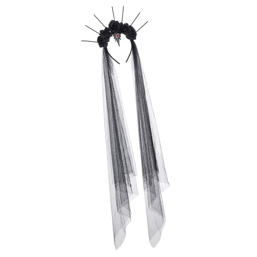 ETAWDE Halloween-Party-Haarband, Totenkopf-Blumen-Haarband, Cosplay-Kostüm, Kopfschmuck, Familientreffen, Themenparty, Requisiten, Kopfbedeckung ETAWDE Halloween-Party-Haarband, Totenkopf-Blumen-Haarband, Cosplay-Kostüm, Kopfschmuck, Familientreffen, Themenparty, Requisiten, Kopfbedeckung von ETAWDE