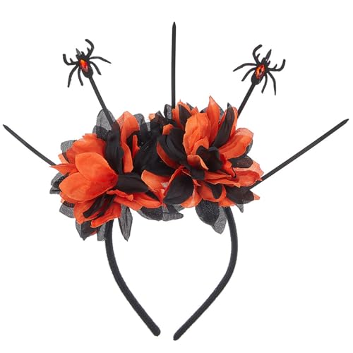 ETAWDE Halloween-Party-Haarband, Totenkopf-Blumen-Haarband, Cosplay-Kostüm, Kopfschmuck, Familientreffen, Themenparty, Requisiten, Kopfbedeckung ETAWDE Halloween-Party-Haarband, Totenkopf-Blumen-Haarband, Cosplay-Kostüm, Kopfschmuck, Familientreffen, Themenparty, Requisiten, Kopfbedeckung von ETAWDE