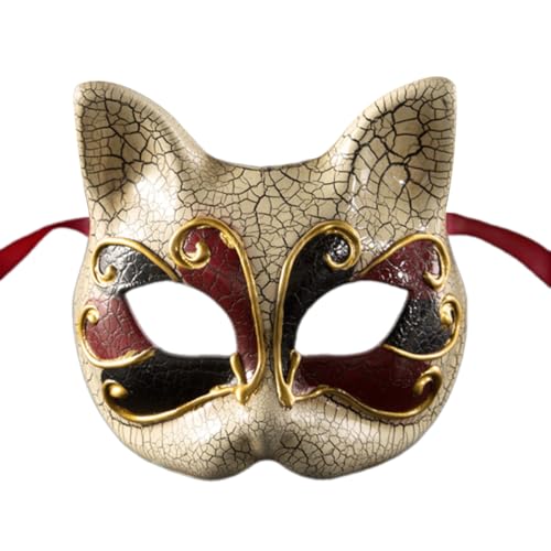 ETAWDE Maskerade Gesicht für Damen und Herren, Cosplay, Halloween, Tiergesicht, Maskerade, halbes Gesicht, Halloween-Kostüm ETAWDE Maskerade Gesicht für Damen und Herren, Cosplay, Halloween, Tiergesicht, Maskerade, halbes Gesicht, Halloween-Kostüm von ETAWDE