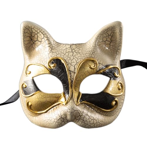 ETAWDE Maskerade Gesicht für Damen und Herren, Cosplay, Halloween, Tiergesicht, Maskerade, halbes Gesicht, Halloween-Kostüm von ETAWDE