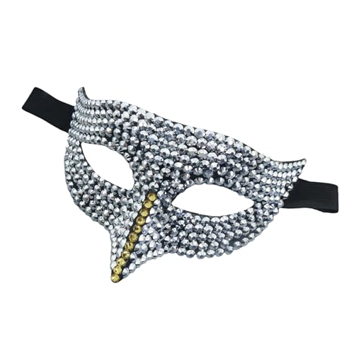 ETAWDE Maskerade Strass Auge Halloween Cosplay halbes Gesicht für Männer Frauen Maskerade Halloween Cosplay von ETAWDE
