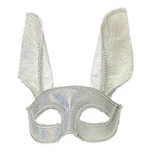 ETAWDE Uni-Masken-Kostüm, Kaninchen-Kostüm, halbes Gesicht mit Federn, für Halloween, Karneval, Party, Augenmaske ETAWDE Uni-Masken-Kostüm, Kaninchen-Kostüm, halbes Gesicht mit Federn, für Halloween, Karneval, Party, Augenmaske von ETAWDE