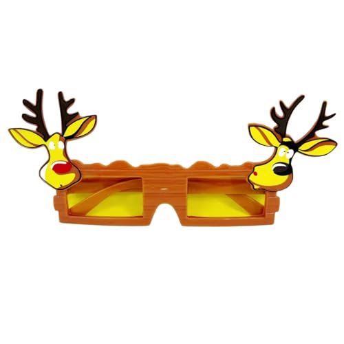 ETAWDE Weihnachtskostüm-Brillenrahmen für Familienfeiern und Aufführungen, Cartoon-Weihnachtsmann-Brille, Partyzubehör, Requisiten von ETAWDE